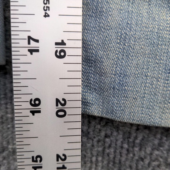 The Limited Women's Drew Straight Capri Jeans Blue 10 Stone Wash Flap Pockets - Picture 11 of 11